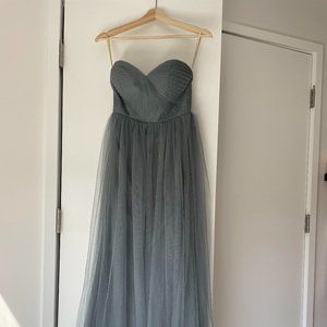 Jenny Yoo Annabelle Convertible Bridesmaid Dress Mayan Blue